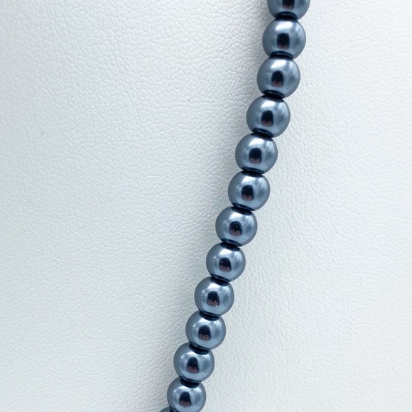 NEW India Faux Tahitian Pearl 316L Stainless Steel Stone Pendant Necklace - Picture 9 of 16